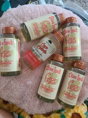 New 6pk Tree Hut Coco Colada Foaming Gel Body Wash, 18 fl oz Each